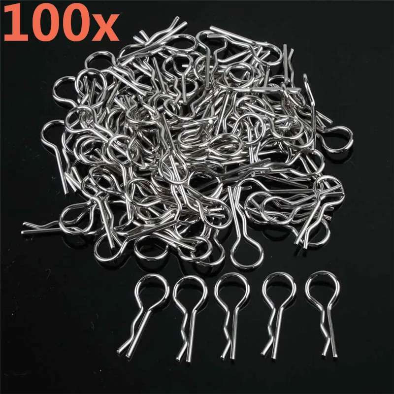

100Pcs/Lot 81013 HSP Parts Body Clips For 1/8 1/5 Scale Models RC Car Redcat Himoto HPI Remote Control Cars Baby Toy