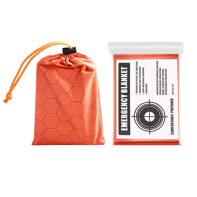

Outdoor Survival Emergency Sleeping Bag Hiking Camping Mat Thermal Blanket Waterproof Rescue Bag