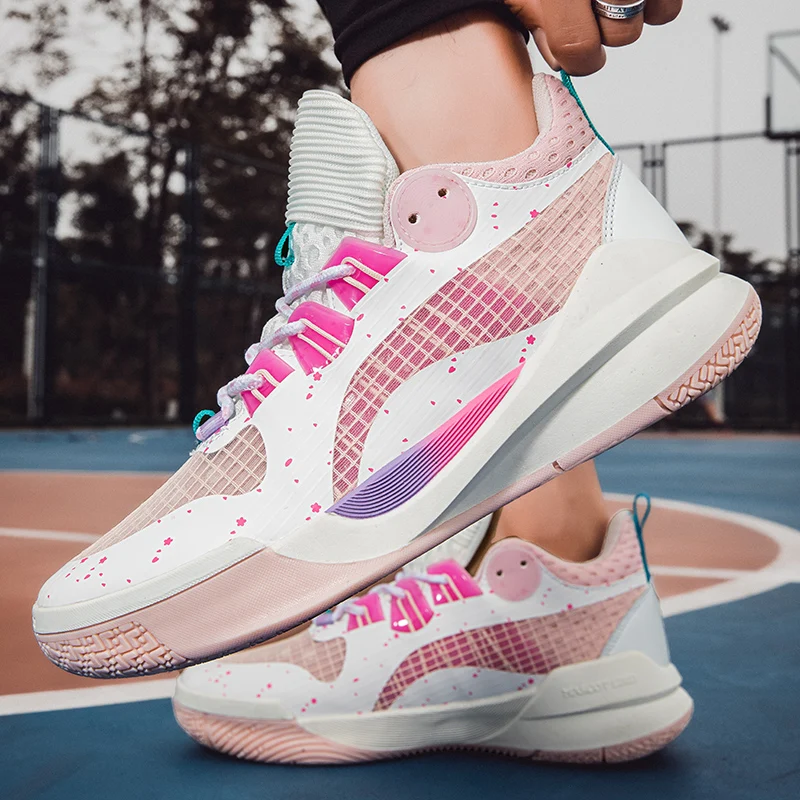 Brand Mens Luxury Basketball Shoes Breathable Cushioning Non-Slip Wearable Sport Shoes Boys Sneakers Gym Training Athletic Shoes