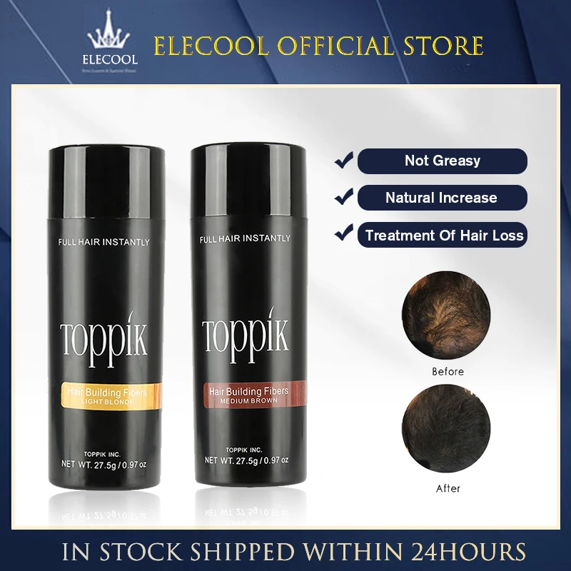 

Keratin Hair Fibers Topic Spray Applicator 27.5g Colorful Powder For Hair Loss Beauty Building Hairline Optimizer Dense Growth