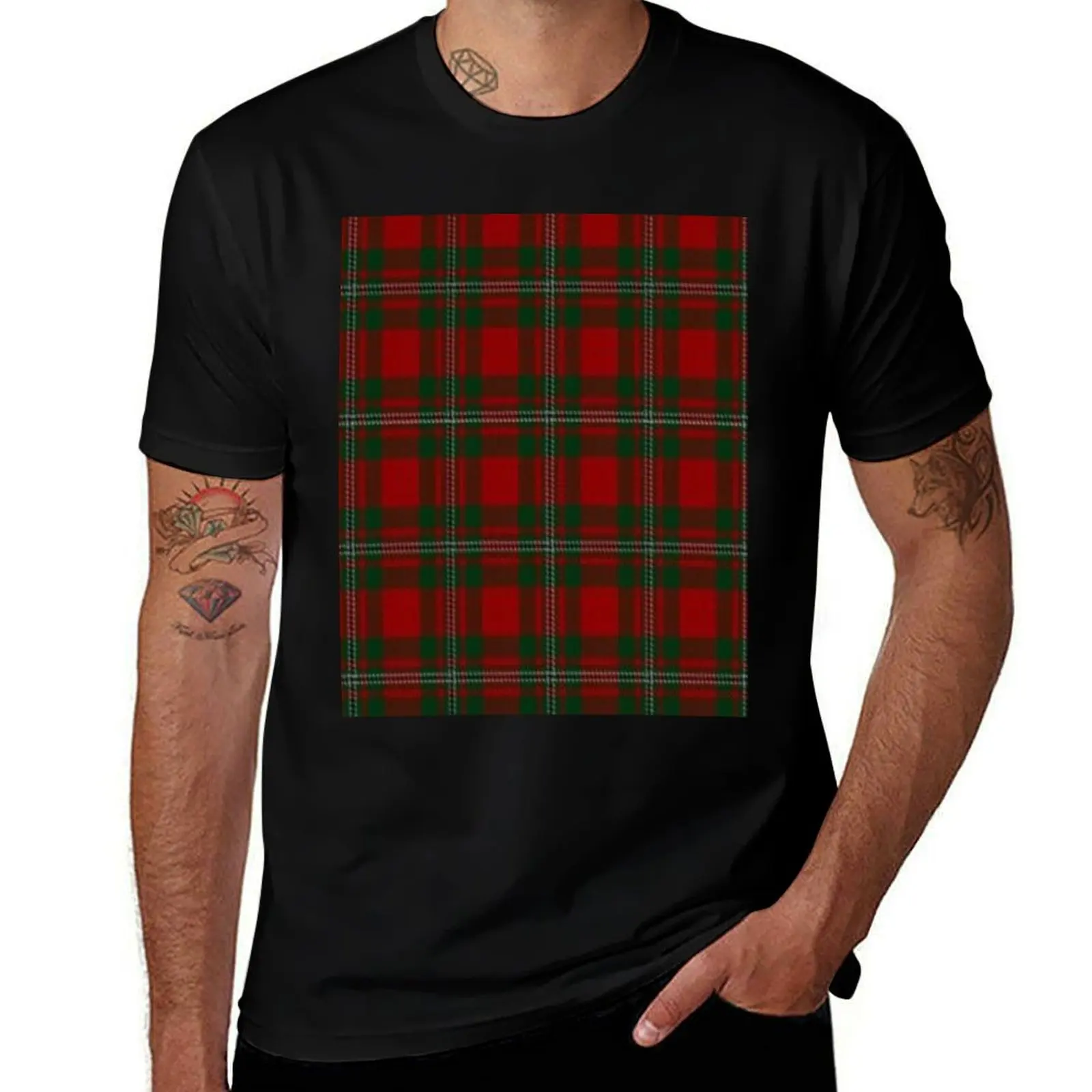 Фото Футболка Scottish MacGregor Clan Tartan Products, дышащая футболка большого размера №1