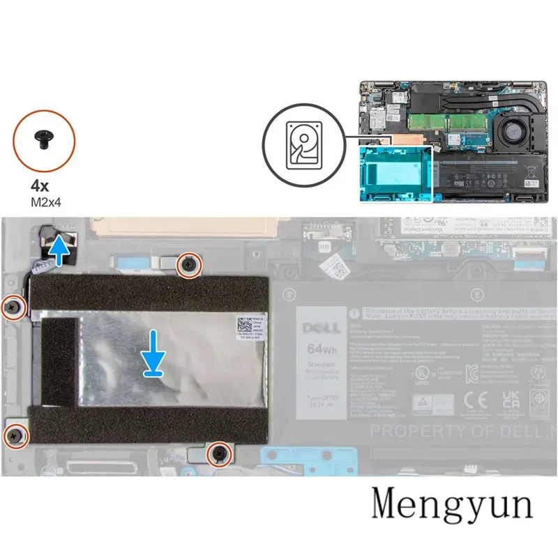 Кабель-адаптер жесткого диска SSD HDD Кронштейн 0PCX32 PCX32 096GVC 96GVC для Dell Latitude 5521 E5521