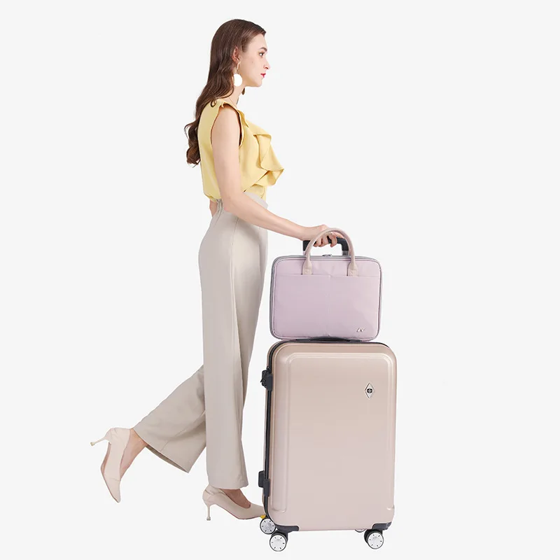 Convenient Women Laptop Briefcase Computer Bags Business Document Organizer Ipad Tote Ladies Handbag for 13 14 15 Inches Laptops