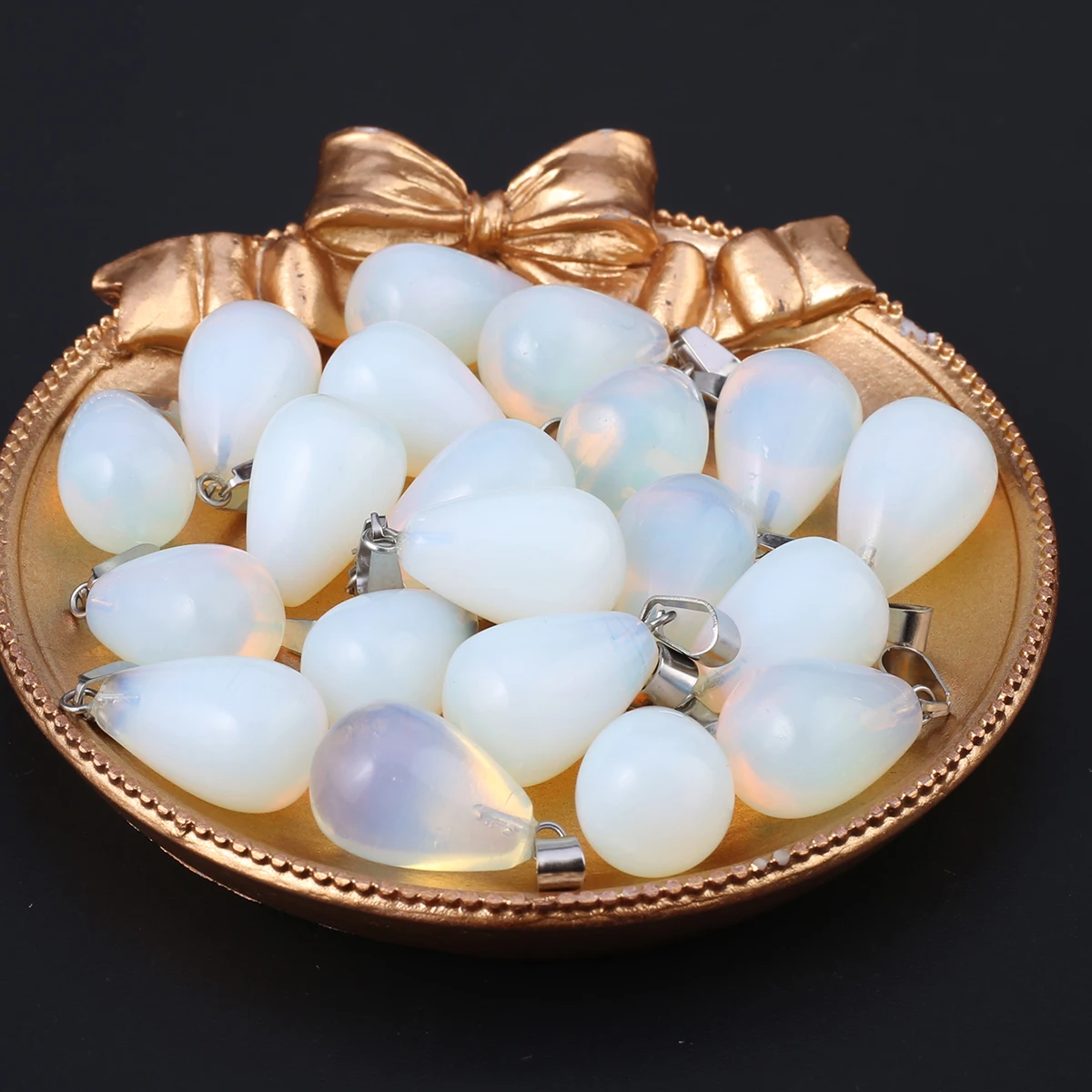 

10 шт. Подвеска из натурального камня, аметист, тигровый глаз, нефрит, капли воды, Исцеляющие кристаллы, каменные подвески, для самостоятельно...