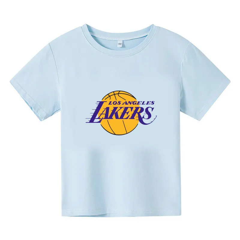 

2022 Summer Hot Sale Basketball Short Sleeve Training Clothes Cotton Boys T-Shirts Girls Clothing Comfortable Tops Sportswear