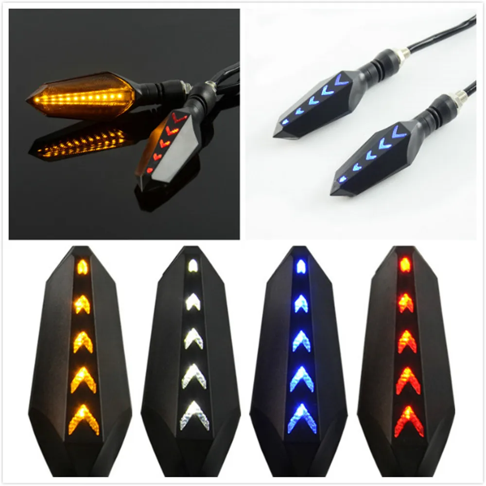 

2Pcs Universal motorcycle turn signal LED daytime running light 12V electric car decorative light 150nk modified accessories