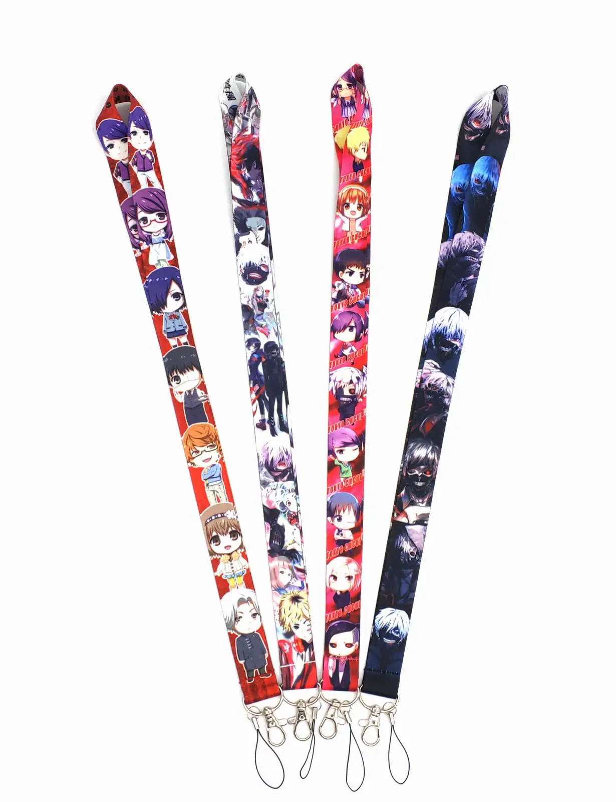 

Wholesale!!! Tokyo Ghoul Neck Strap Science Lanyards ID Badge Card Holder Keychain Cell Phone Strap Student Teacher Gift