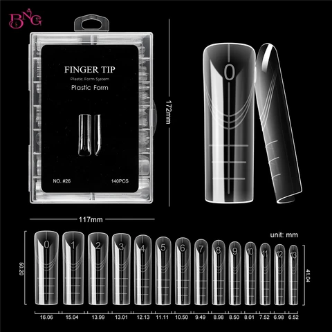 Формы для ногтей BNG 140 шт.