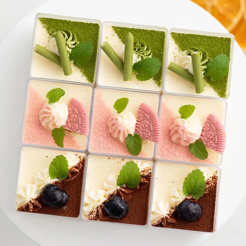 

10/20PCS Disposable Plastic Dessert Cups Pudding Cup Yogurt Cups For Party Wedding Nine Palace Grid Beauty Dessert Table 2OZ