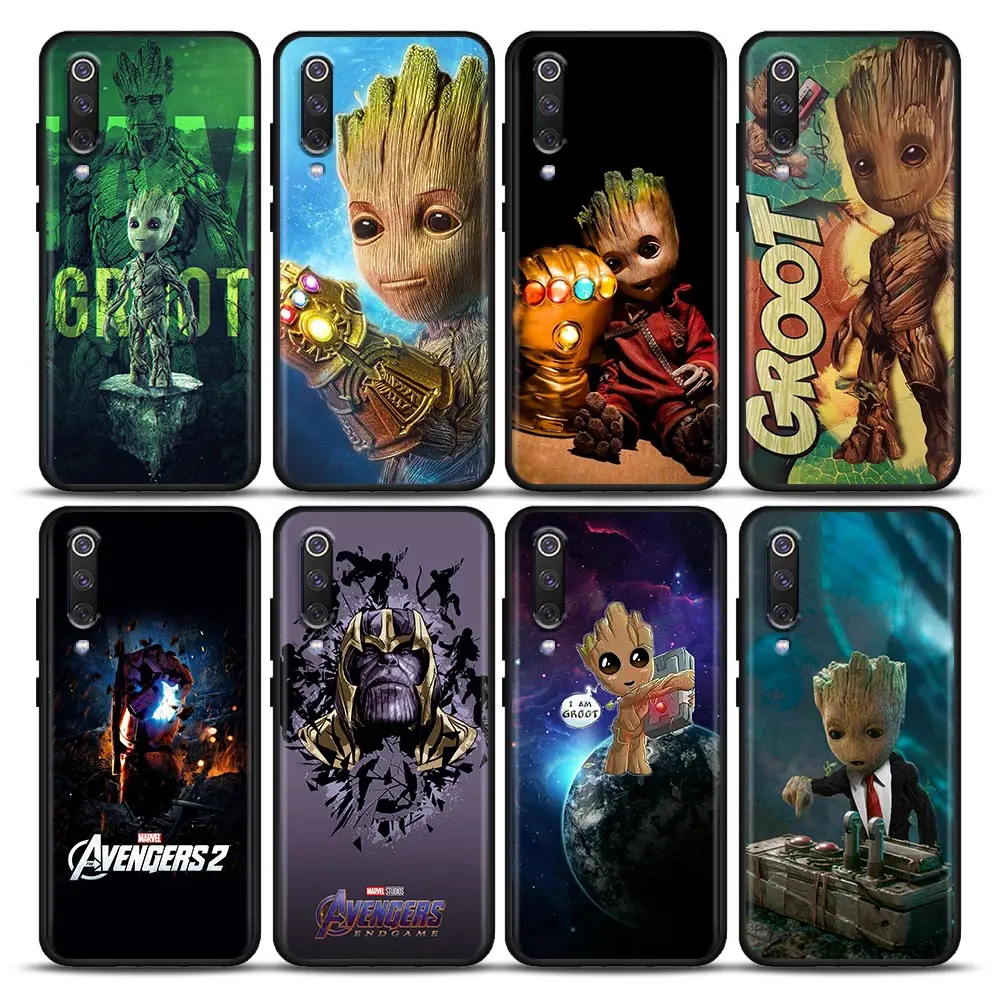 

Avengers Marvel Guardians Groot Fundas Coque Case for Xiaomi A2 8 9 SE 9T 10 10T 10S CC9 CC9E Note 10 Lite Pro 5G Case Capa Para