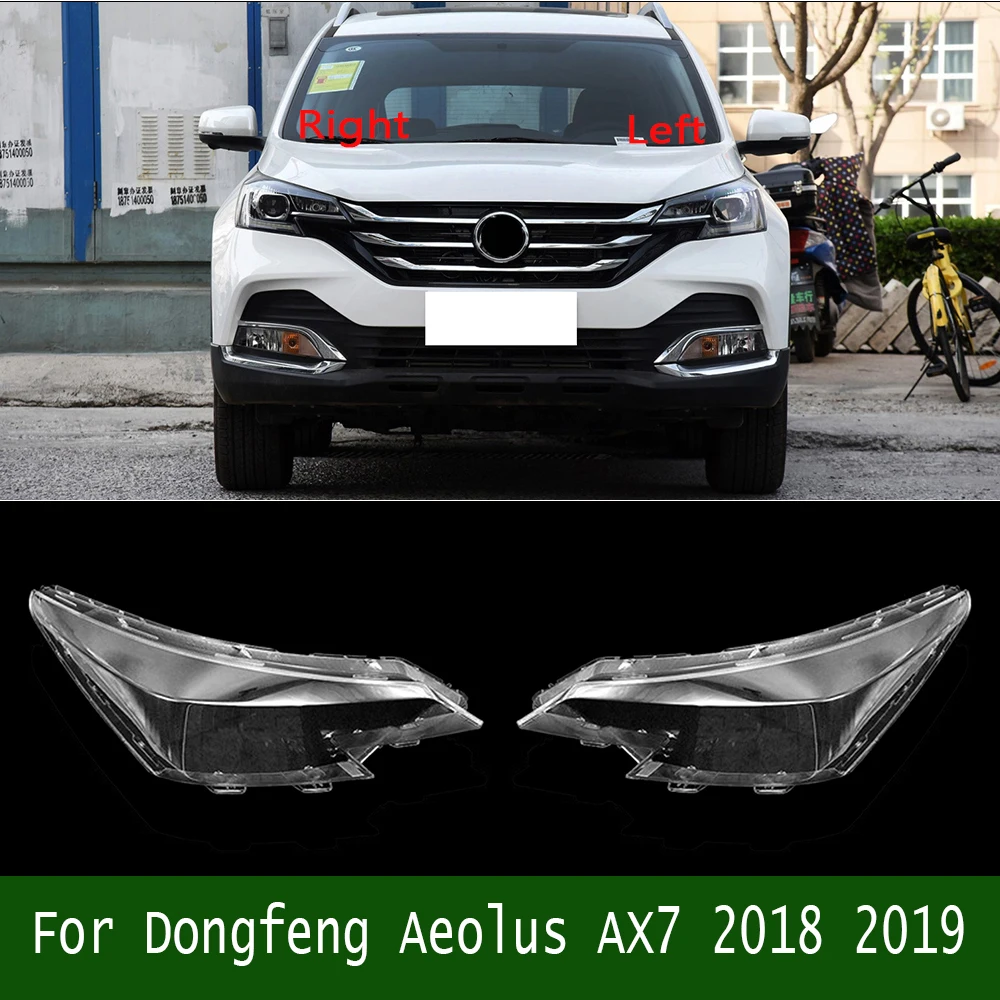 For Dongfeng Aeolus AX7 2018 2019 Front Headlamp Cover Transparent Headlight Shell Lens Plexiglass Replace Original Lampshade