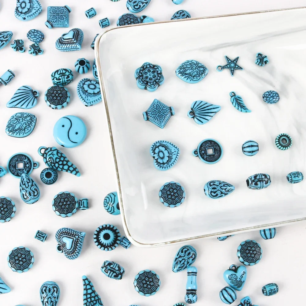 Бусины смешанной формы акриловые бусины рандомного размера аксессуары для