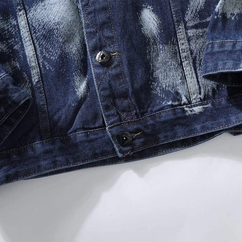 Новинка 2022 Мужская джинсовая куртка-карго из 140 хлопка весенние пальто оверсайз