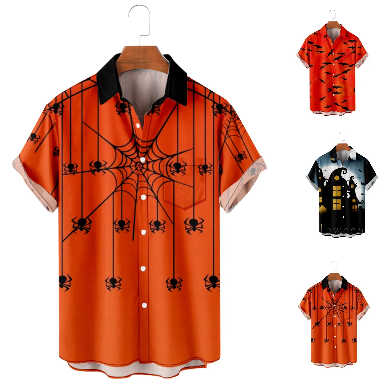 

Мужская пляжная рубашка с принтом, темно-синяя гавайская рубашка с коротким рукавом, на пуговицах, с длинным рукавом, туника, Размеры 1, лето ...