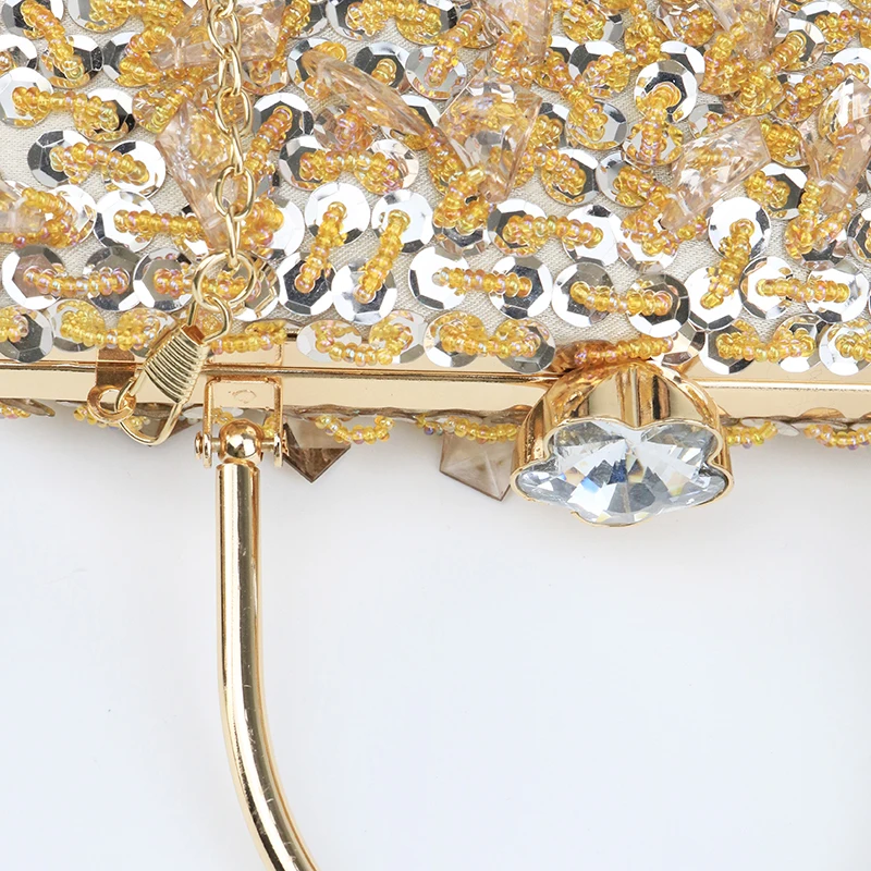 Модная женская темпераментная сумка-тоут для ужина с украшением из бисера