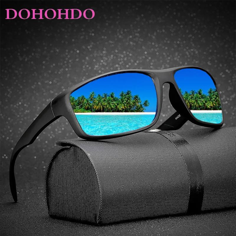 

Men Classic Fashion Polarized Sunglasses Male Eyewear Driving Rectangle Mirror Night Vision Sun Glasses 100% UV Protection Gafas