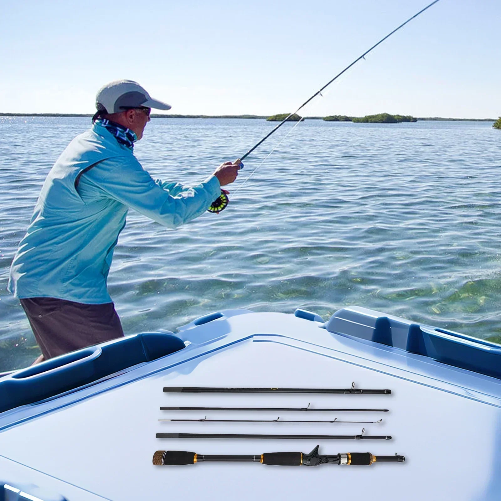 1 8/2 м приманка из углеродного волокна удочка ML дорожная спиннер для заброса