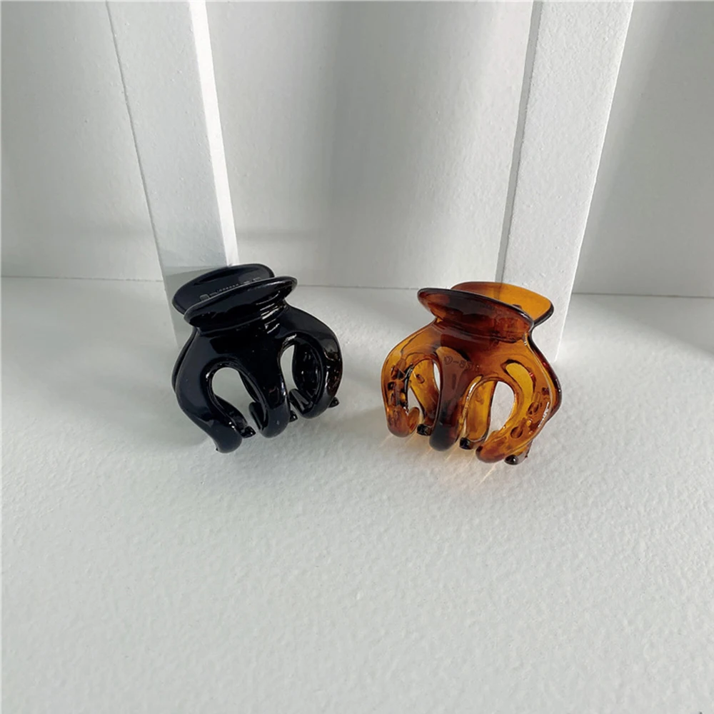 

Temperament Fashion Plastic Girls Geometric Women Hair Clips Small Hair Claw Hollow Catch Clip Ponytail Clips