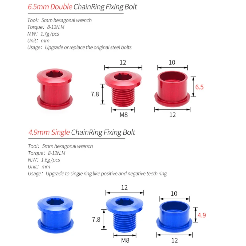 5 шт. винты для горных велосипедов |