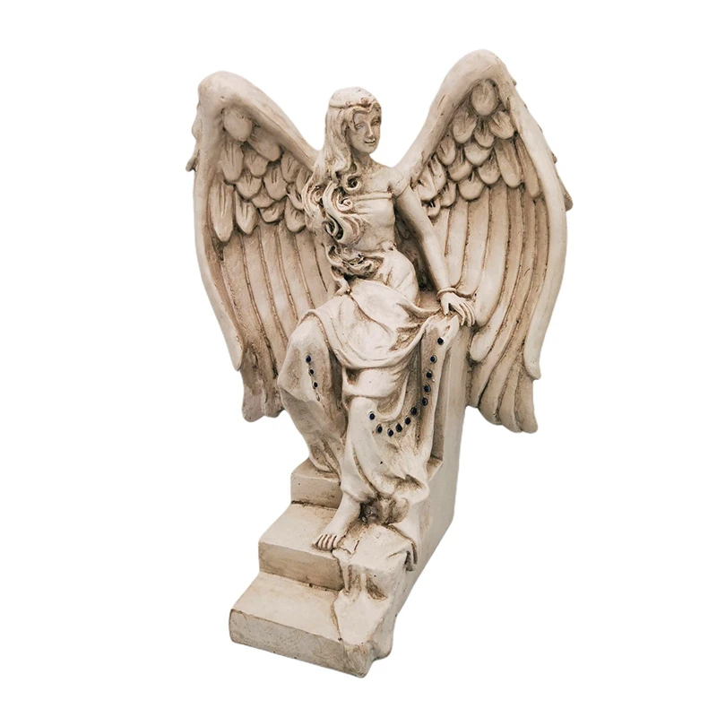 

Ретро Антикварный уличный Сад Искусственный Ангел полимерные ремесла Декор для дома статуэтки Декор для гостиной скульптура C864