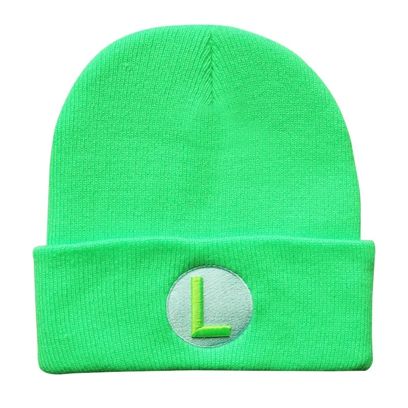 Шапка с вышивкой из акриловых волокон трикотажная шапка героями аниме Супер