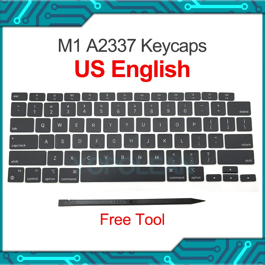 

Laptop A2337 Keys Keycaps US Layout For Macbook Air Retina 13" M1 A2337 Key Cap Keyboard 2020 EMC 3598
