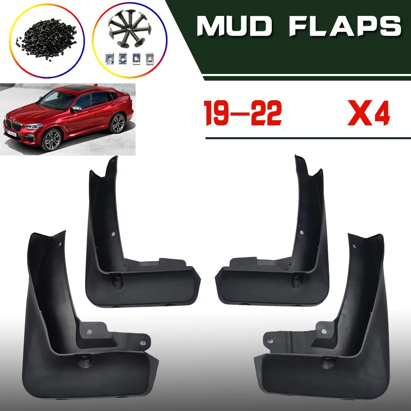 

4 шт., передние и задние брызговики для BMW X4 M G02 2019 2020 2021