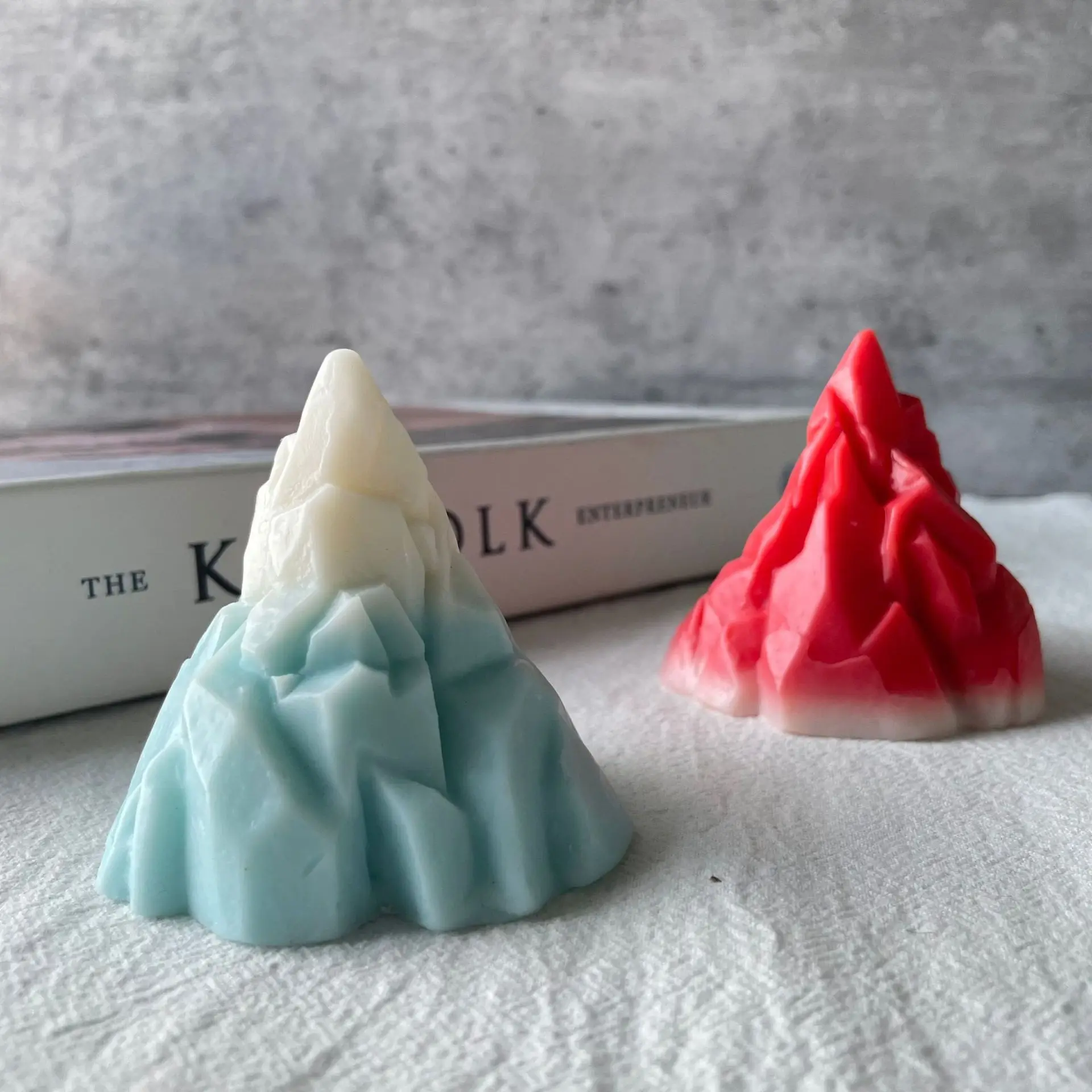 

3D Iceberg Candle Mold Mountain peak Silicone Mould DIY Aromatherapy Gypsum Candle Making Supplies Home Craft Decoration