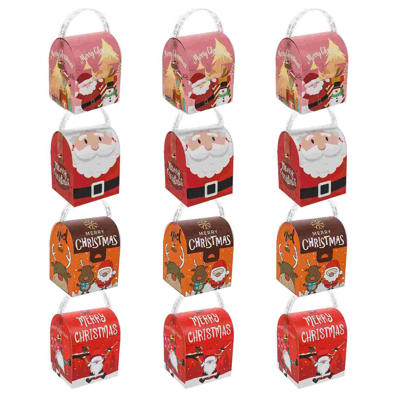 

12Pcs Christmas Decoration Gift Packing Box Xmas Apple Gift Box for Party