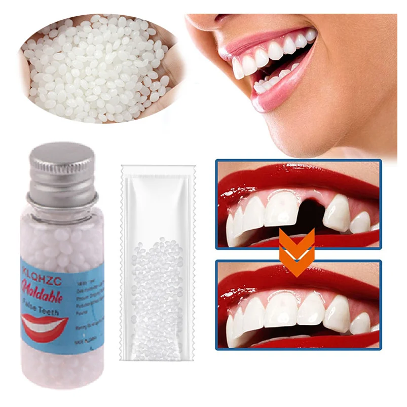 

Temporary Resin Tooth Repair Glue Shapeable Falseteeth Gaps Filling Solid Glue Fake Teeth Repair Glue Safety Dental Supplies