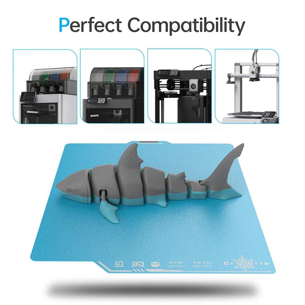 BIGTREETECH Panda Build Plate CryoGrip Pro Cool Sheet Пружинная сталь Обновление для Bambu Lab P1P P1S X1C X1E A1 257 мм