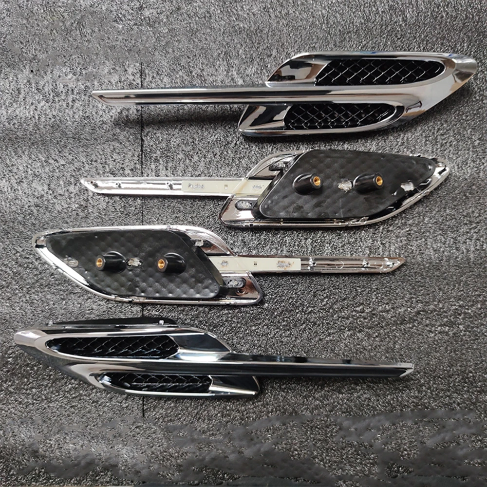 

For Bentley Continental GT GTC Fender Grille 3W3821273 3W3821274 Electroplating Silver Retrofit Black 2012-2017