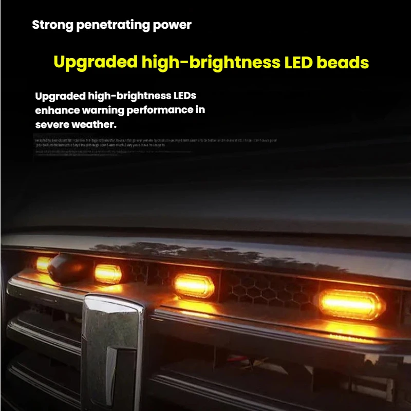 Для Ford Ranger: Управляемые через приложение светодиодные желтые фары для передней решетки, сверхъяркие дневные ходовые огни, специальные светильники для решетки радиатора (art.: 3920dbdfe5b80) - 3920dbdfe5b80