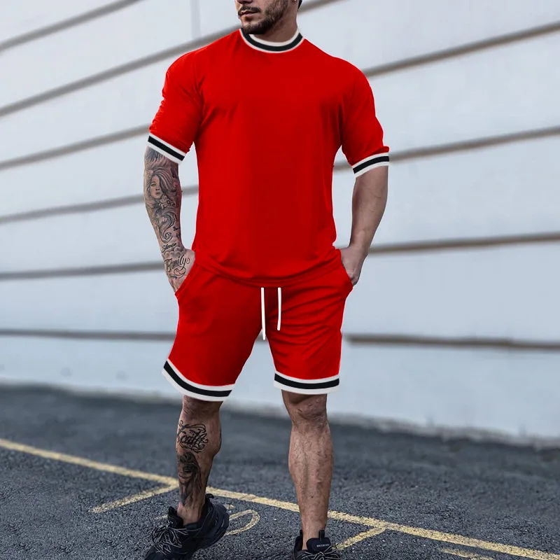 Men’s Sets 3D Tracksuit Summer Fashion Clothes For Man TShirt Shorts 2 Piece Outfit Casual Streetwear Men Oversized Suit