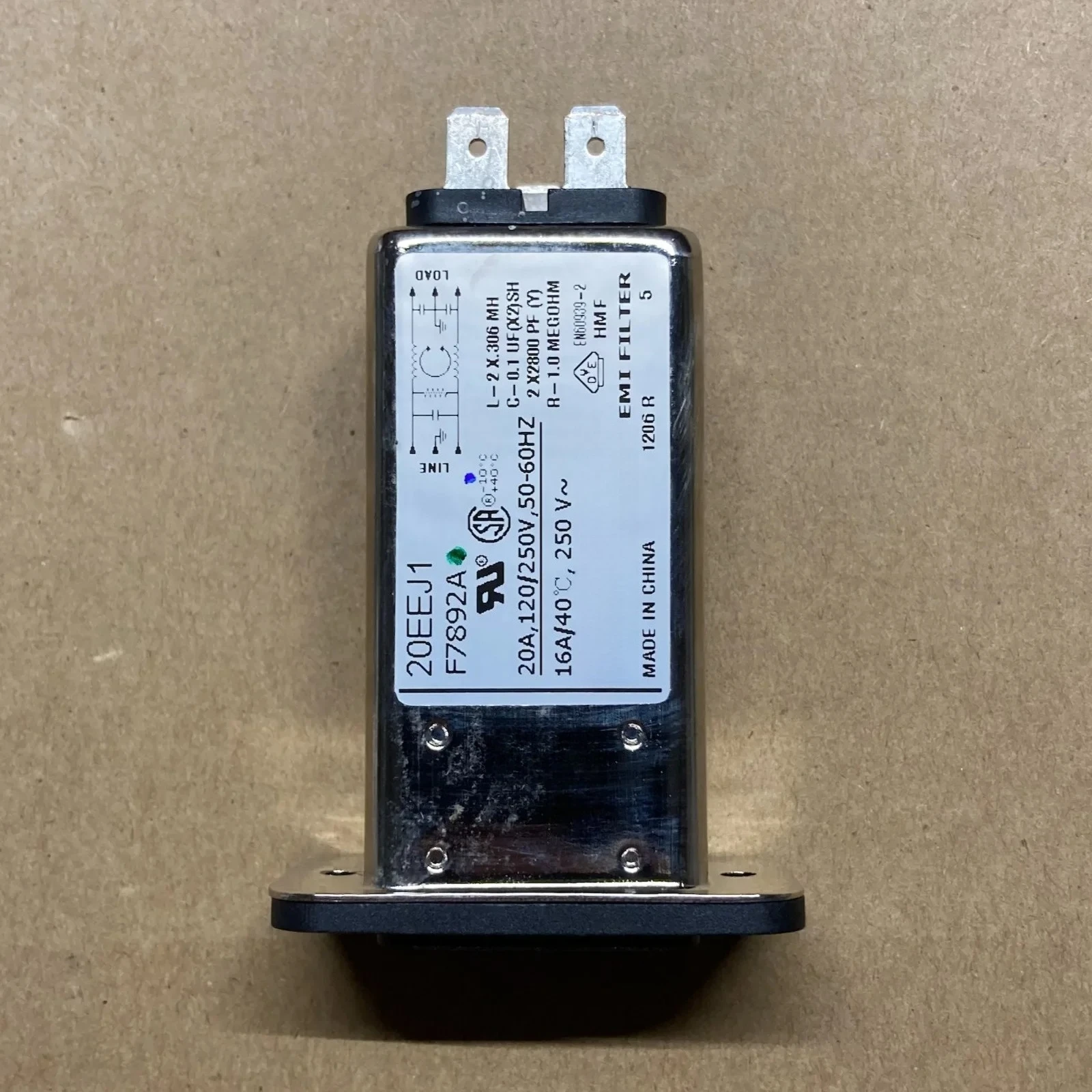 Фото 20EEJ1 F7892A TE Connectivity/Corcom EMI-фильтр Высококачественные аксессуары №2
