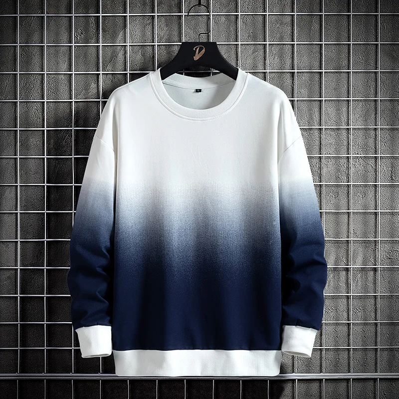 

Spring Gradient High-Grade Top Men's Loose Student Sweater