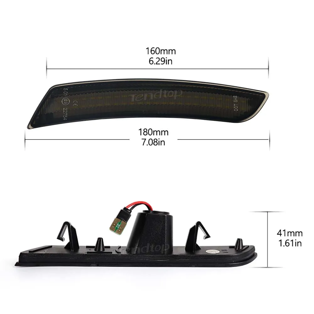 Для Chevrolet Chevy Camaro 2016 2017 2018 2019 2020 2021 2022 2023 дымчатые линзы спереди и сзади