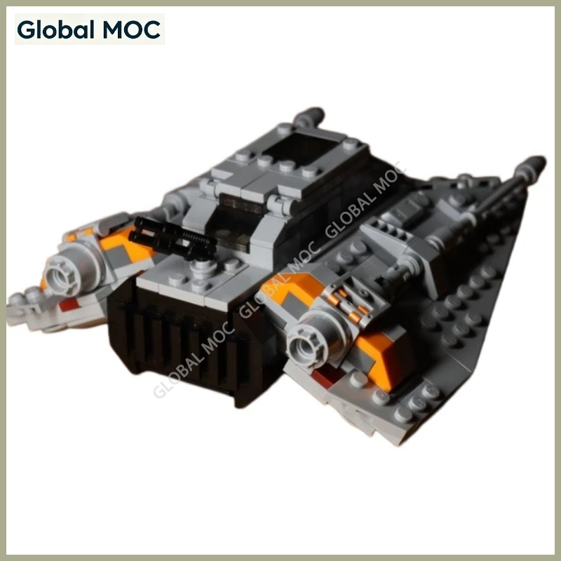 Фото Конструктор MOC T-47 Snowspeeder: Двухмоторный полярный боевой аппарат, коллекционный настольный сувенир/украшение №4