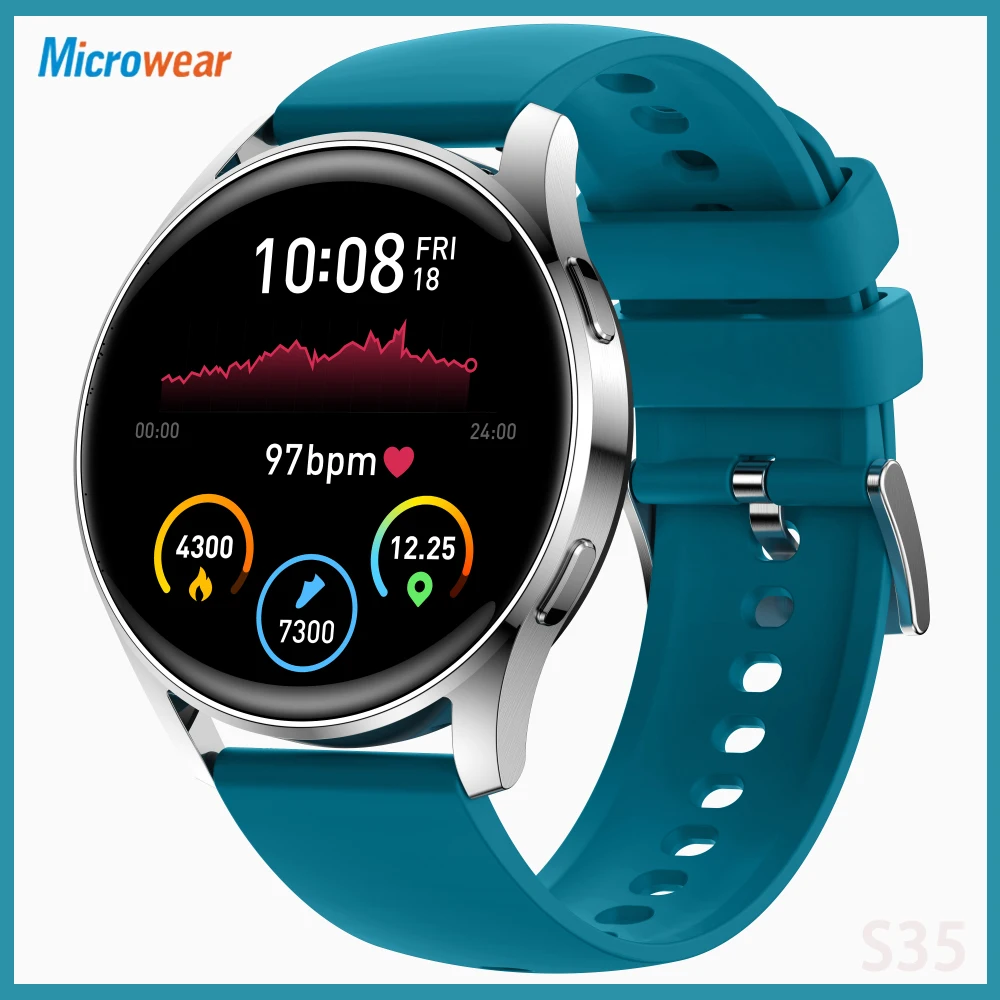 

Smart Watch Spo Heartrate Monitor Waterproof Fitness Women Sports Smartwatch Men Music Weather Call SMS Reminder For IOS Android