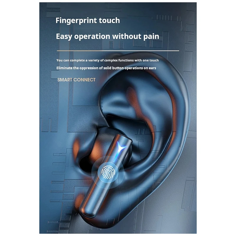 ENC шумоподавление Ai Display Bluetooth наушники стерео спортивные беспроводные с