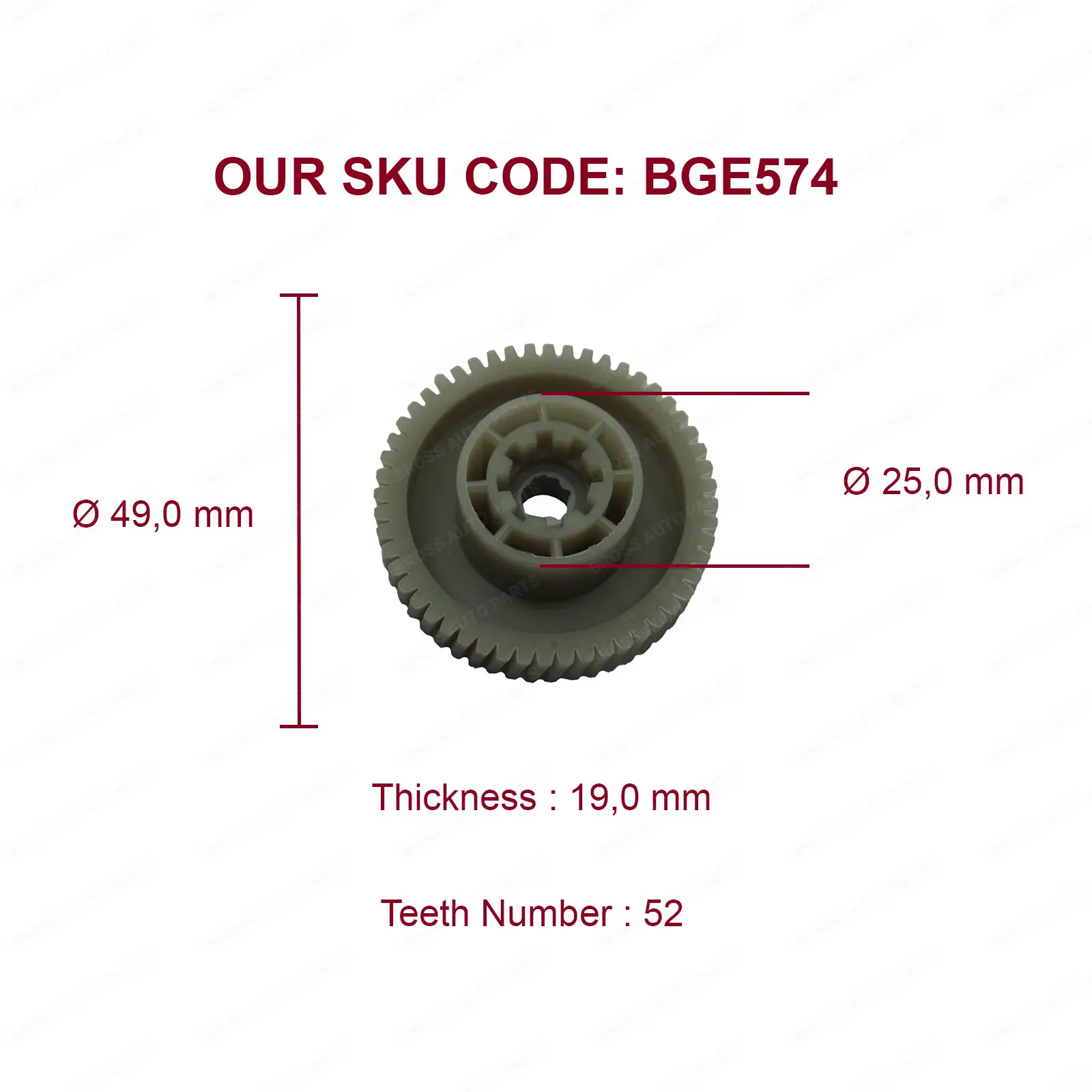 ESC Auto Parts EGE574 Rear Window Blind Sunshade Curtain Motor Repair Gear for VW Audi Fast Shipment Ship From Turkey | Автомобили и