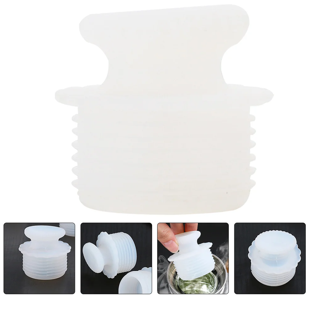 

Jug Bottle Water Stoppers Plugs Stopper Plug Silicone Kettle Warm Cap Caps Reusable Jar Vacuum Resistantwear Replacement Lids