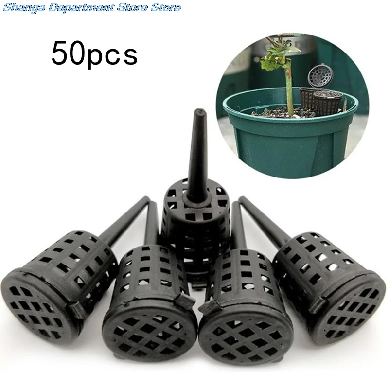 

50Pcs Plant Fertilizer Baskets With Lid Orchid Cultivate Park Root Nursery Pots Bonsai Agriculture Aquarium Portable
