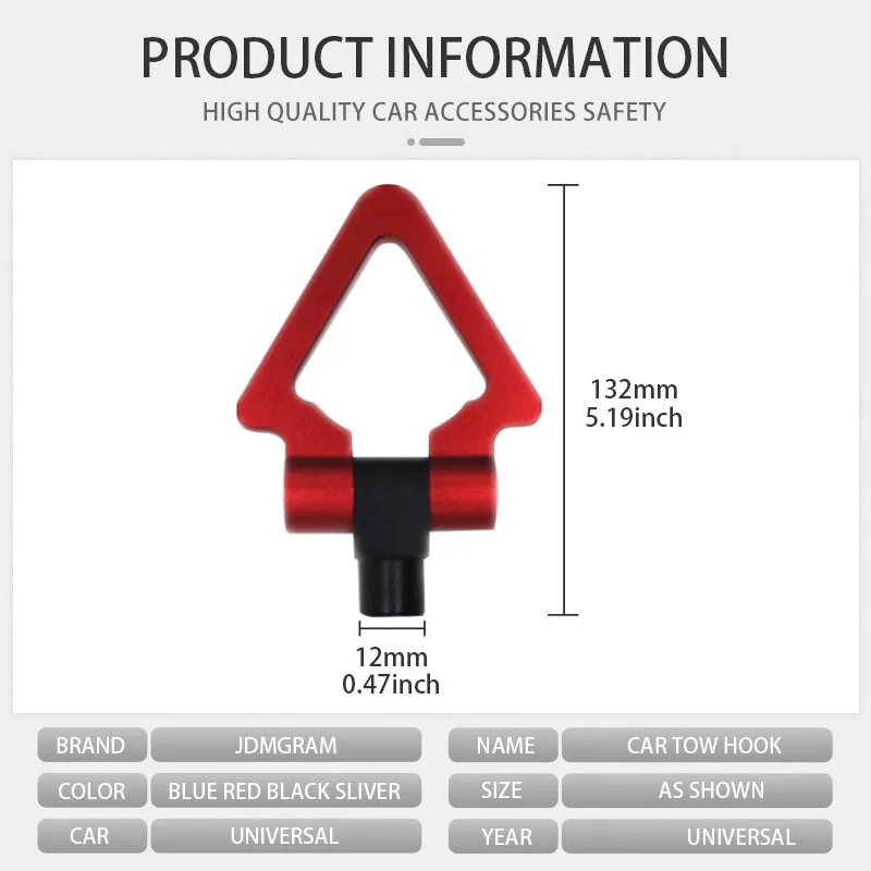 Алюминиевый складной буксирный крючок для японских моделей универсальный