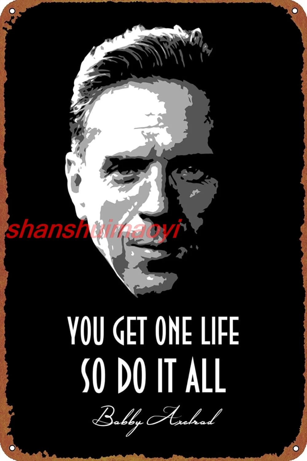 Плакат Bobby Axelrod винтажная жестяная вывеска для бара офиса дома Настенный декор