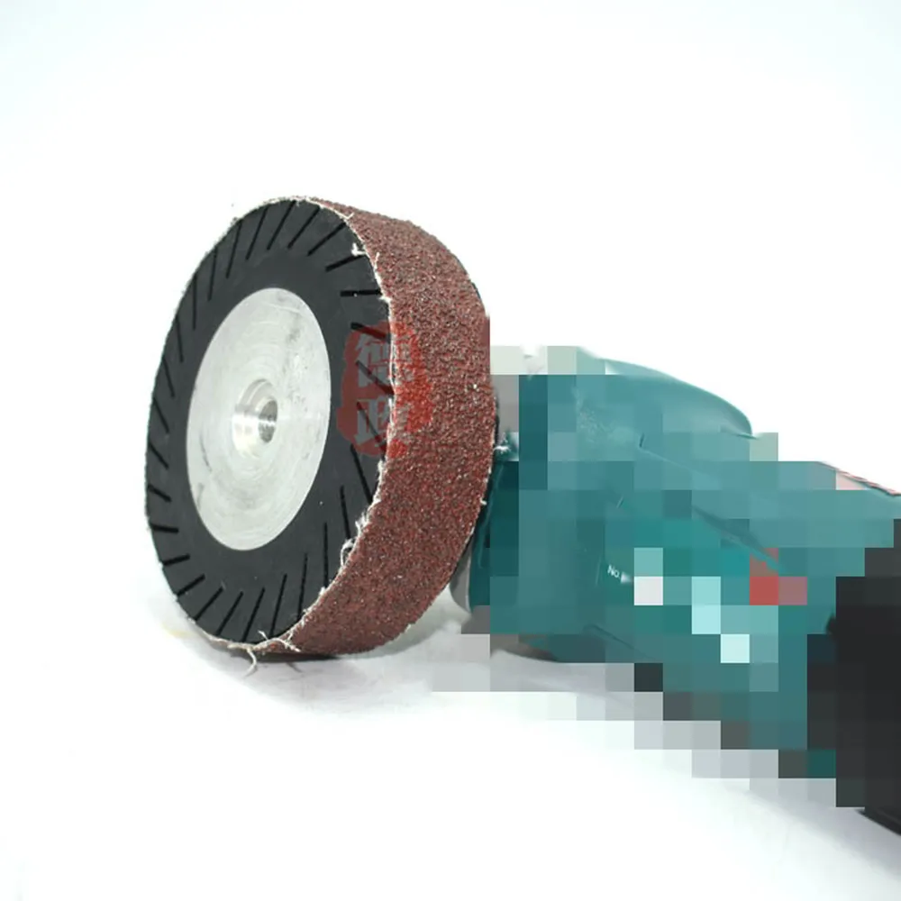 

4" M10 Thread Angle Grinder Abrasive Belt Rubber Wheel Active Polishing Wheel Centrifugal Wheel With 10 belts