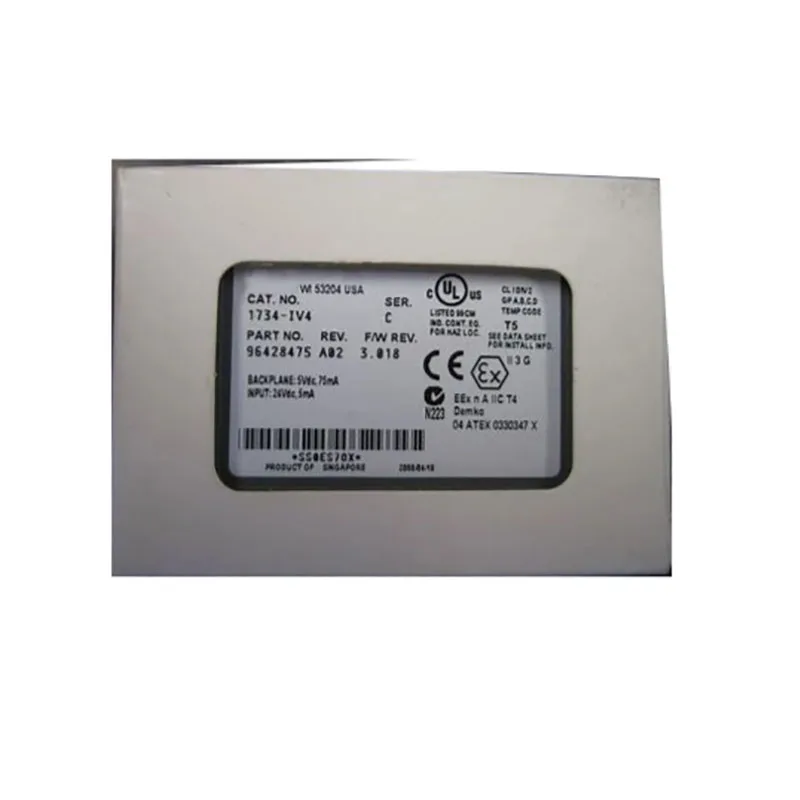 

Brand New Original 1734-IV4 PLC 24VDC 4 Current Source Point Digital DC Input