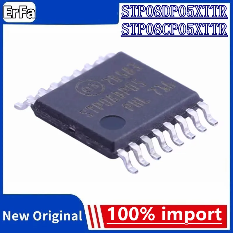 

5pcs 100% New STP08DP05XTTR STP08DP05 STP08CP05XTTR HTSSOP16 chip IC
