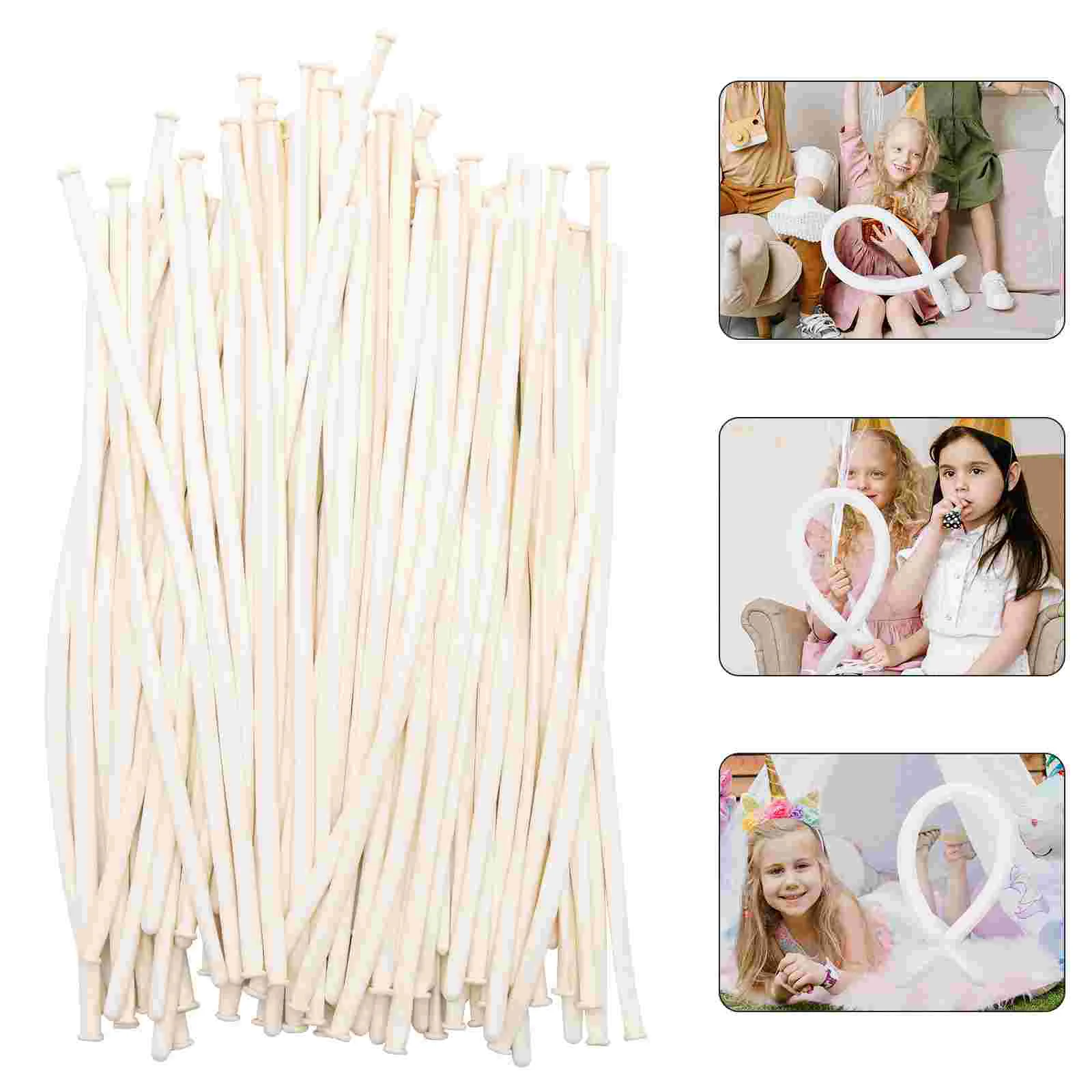 

100Pcs Festival Anniversary Balloons Birthday Party Balloons Cartoon Twisting Balloons for Decoration Wedding Party Gift