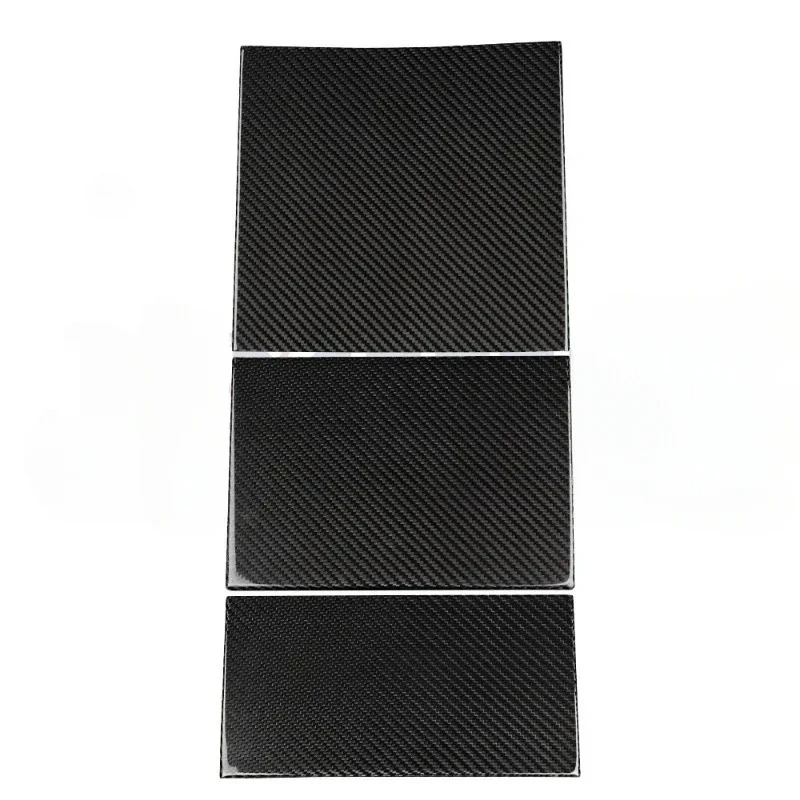 

Настоящее углеродное волокно для Tesla Model 3 Highland 2024 Y Juniper 2025, крышка центральной консоли, панель